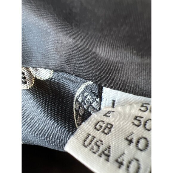 Cheap and Chic Moschino VTG Rare Mens Size 40 Black Vest Silk Earth Peace Love - Picture 11 of 16